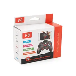 Бездротовий геймпад Voltronic V8 для iOS, Android, Switch, PS3, PS4, PC та TV чорно-червоний - мініатюра 5