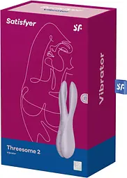 Кліторальний вібратор Satisfyer Threesome 2 Violet, 3 гнучкі пальчики, 3 мотори - мініатюра 7