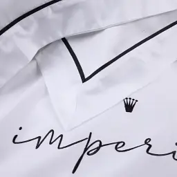 Комплект постільної білизни MirSon Imperial Tencel №01 White 143x210 см (2200010753233) - мініатюра 6
