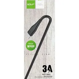 Кабель Golf GC-64I Lightning cable 1m Black - мініатюра 2