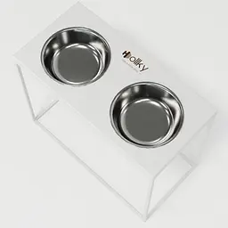 Hollky Base XL40 — миски на підставці для великих собак (2 × 1,8 л, висота 40 см) - мініатюра 6
