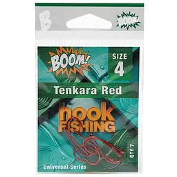Гачок для мирної риби BOOM Tenkara Red №4 (7 шт/уп) (RED)