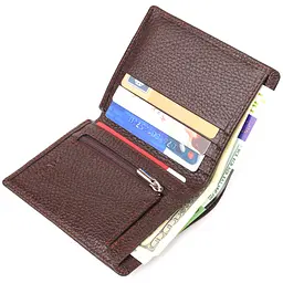 Чоловічий шкіряний портмоне Canpellini 10х11,5х1 см acs0025048 - мініатюра 4