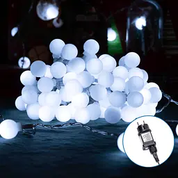 Гірлянда молочні бульбашки LED холодне 3‑5 м IP44