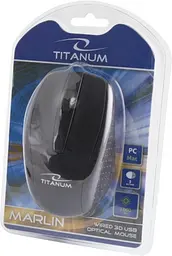 Миша Esperanza Titanum TM110K Marlin USB black - мініатюра 3