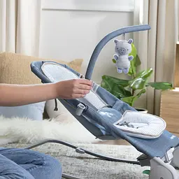 Шезлонг Ingenuity Parker-Chambray з технологією м’якого масажу Happy Belly синій (16854) - мініатюра 5
