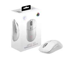 Mиша USB OPTICAL WRL GAMING VERSA 300 W WHITE MSI - мініатюра 5