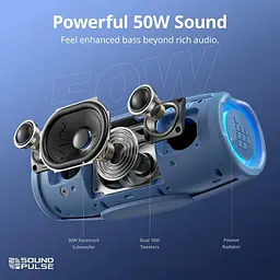 Портативна акустика Tronsmart Mirtune S100 Blue (1120932) - мініатюра 8