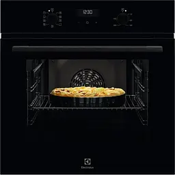 Духова шафа електрична Electrolux 65 л А пара дисплей конвекція телескопічні напрямні чорний