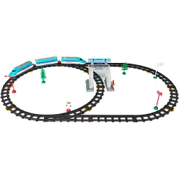 Игровой набор Lixin Железная дорога с поездом 61 элемент зеленый (2943A)