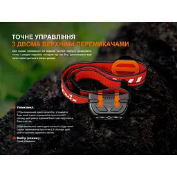 Ліхтар налобний Fenix HL18R-T V2.0 чорний - мініатюра 11