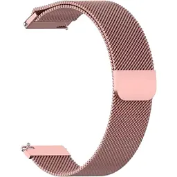 Ремінець DK CDK для Garmin Vivoactive 6 20mm Metal Milanese Loop Magnetic (09649) (pink rose)