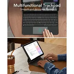 Чохол-клавіатура ESR Rebound Magnetic Keyboard Case 360 US Layout-Black для iPad Air 11" (2024) | iPad Pro 11" M1 | M2 Chip (2021 | 2022) | iPad Air 10.9" 4 | 5 M1 (2020 | 2022) (6B0140901) - мініатюра 5
