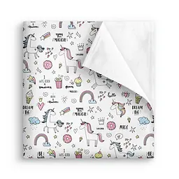 Пелюшка багаторазова Cosas непромокаюча Unicorn Sweet 100x140 см, блакитна - мініатюра 2