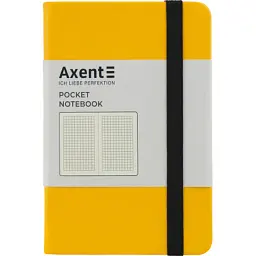 Книга записна Axent Partner 95х140 мм у клітинку 96 аркушів жовта (8301-08-A)