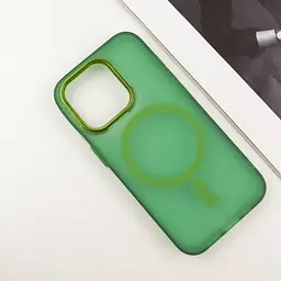 Чохол TPU+PC Lily with MagSafe для Apple iPhone 14 Pro Max (6.7) Army Green - мініатюра 3