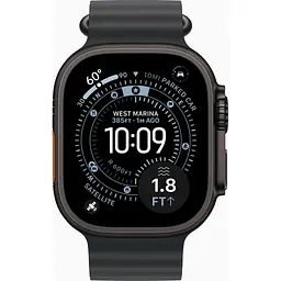 Смарт-годинник Apple Watch Ultra 3 GPS + Cellular 49mm Black Titanium Case with Black Ocean Band (MF0J4QP/A) - мініатюра 2