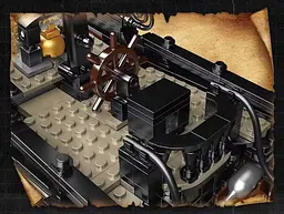 Конструктор "Піратський корабель" 3180 елементів чорний Mould King - мініатюра 8