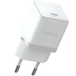 Мережевий зарядний пристрій Baseus Palm Fast Charger Type-C 20W + Cable Type-C to Type-C P10111602213-01 White - мініатюра 3