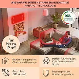 Інфрачервоний обігрівач Klarstein Wonderwall Air 60 (10034232) - мініатюра 2