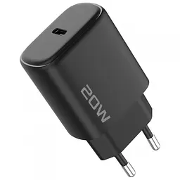 Зарядний пристрій Proove Silicone Power 2 20W (Type-C) + Cable Type-C to Lightning (1m) black (WCSP22010001) - мініатюра 3