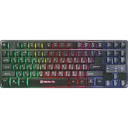 Клавіатура REAL-EL Gaming 8710 TKL Backlit USB black (EL123100030)