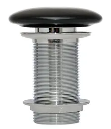 Донний клапан чорний Isvea Sanitaryware Push-Open без переливу (38TP0125I1), Чорний