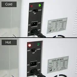 Міні холодильник для автомобіля "Cooler box" Білий, авто холодильник міні бар переносний 12/220В (ST) - мініатюра 7