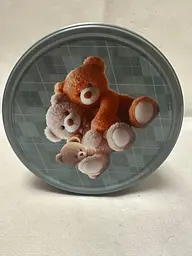 Печиво вершкове Jacobsens Bakery Cute Teddies металева банка сіро- блакитна 150 г