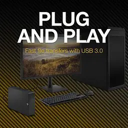 Зовнішній жорсткий диск 3.5" 4TB Expansion Desktop Seagate (STKP4000400) - мініатюра 4