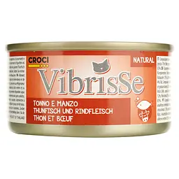 Вологий корм для котів Vibrisse, Тунець та яловичина, 70 г (C1018903) - мініатюра 2