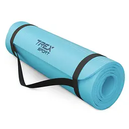 Коврик для йоги Trex Sport TX-018NGM NBR 1см 180х60 блакитний