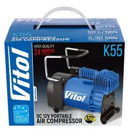Автомобільний компресор Vitol K-55 150psi/23Amp /50л (K-55) - мініатюра 9