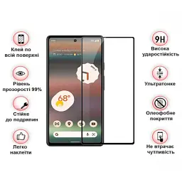 Скло захисне BeCover Google Pixel 7a Black (709767) - мініатюра 4