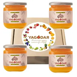 Джеми без цукру YAGODAR Ананас Апельсин Імбир 4 шт (2183978432)