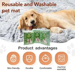 Багаторазові преміум пелюшки для собак MY TURF reusable and Washable pet mat 2 шт. 45х60 см - мініатюра 4