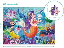 Пазл Русалонька, DoDo, 60 ел. - мініатюра 3