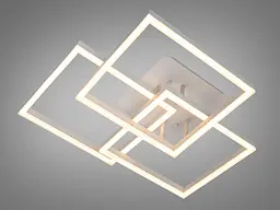 Мінімалістична стельова LED-люстра для вітальні Diasha MX11058/3L WH, біла, 90W, 4950 lm - мініатюра 4
