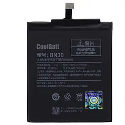 Акумуляторна батарея CoolBatt Xiaomi BN30 Redmi 4A 3120 мА*год