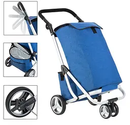 Сумка-візок ShoppingCruiser 3 Wheels Blue (650062) - мініатюра 3