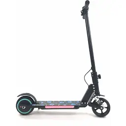 Дитячий Електросамокат E-Scooter ES3 LED + амортизатор Чорний - мініатюра 8