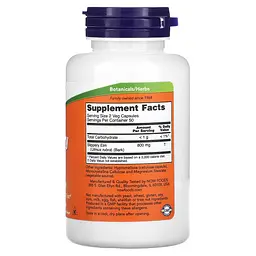 Слизький в'яз Now Foods Slippery Elm 400 мг 100 вегетаріанських капсул - мініатюра 2