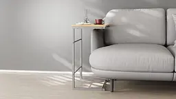 Столик Террі Ferrum-decor 650x440x330 Сірий метал ДСП Дуб Артізан 16 мм (FRD-104667) - мініатюра 7