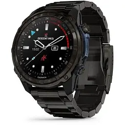 Смарт-годинник Garmin Descent Mk3i 51 мм корпус сірий карбон титановий DLC з титановим DLC браслетом