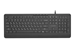 Клавіатура Slim, Black, USB, 5 мультимедійних гарячих клавіш Gembird teh0028278