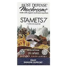 Міцелій з 7 видів грибів Host Defense Stamets 7, 120 вегакапсул для підтримки імунної системи - мініатюра 2