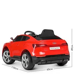 Дитячий електромобіль Bambi M 4806EBLR-3 Audi червоний - мініатюра 5