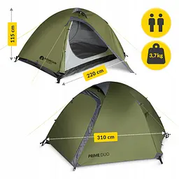 Намет туристичний Mountain Goat Prime Duo 2-місний Olive (P-5905973406567) - мініатюра 4