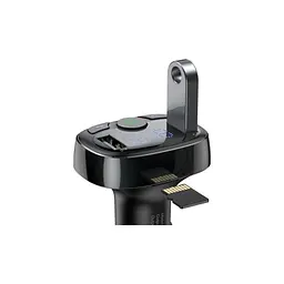 FM модулятор Baseus T Shaped S-09A 2 х USB Type-A, microSD Black (CCMT000001) - мініатюра 6