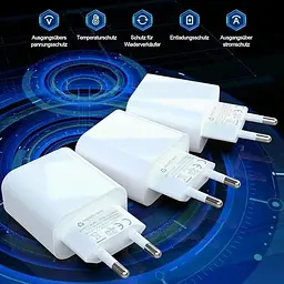 Комплект із 3 зарядних пристроїв USB C потужністю 25 Вт для iPhone - мініатюра 6